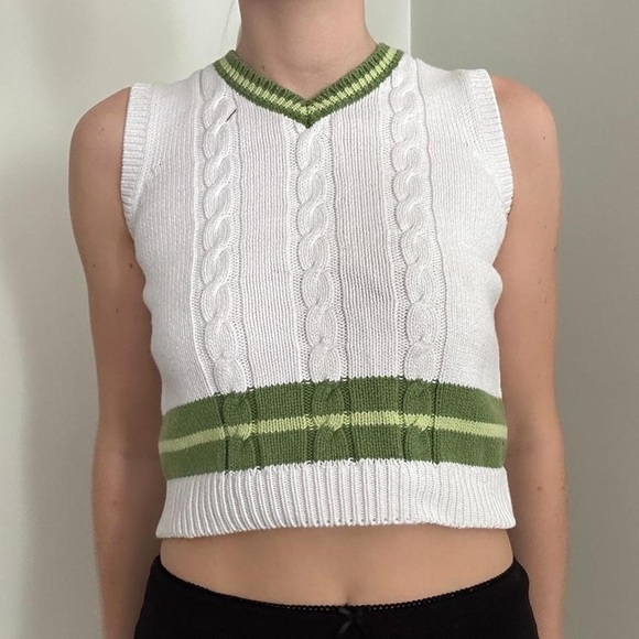 Gymboree Tops Crochet Knit Cropped Sweater Vest Poshmark